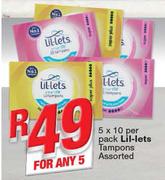 Lil-Lets Tampons-5x10 Per Pack
