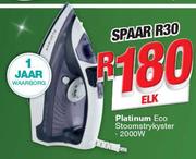 Platinum 2000W Eco Stoomstrykyster-Elk