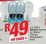 Shield Aanrol Vir Mans/Dames Verskeidenheid-4x50ml