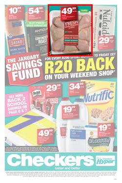 Checkers Western Cape : January Savings Specials (02 Jan - 20 Jan 2019), page 1