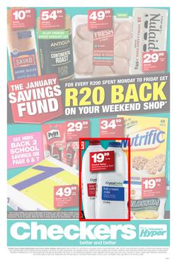 Checkers Western Cape : January Savings Specials (02 Jan - 20 Jan 2019), page 1