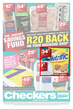 Checkers Western Cape : January Savings Specials (02 Jan - 20 Jan 2019), page 1