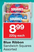 Blue Ribbon Sandwich Squares 220g-Each