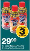 Danone Yogi Sip Drinking Yoghurt-3X500g