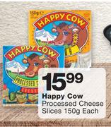 Happy Cow Processed Cheese Slices 150g-Each