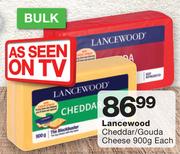 Lancewood Cheddar/Gouda Cheese 900g-Each