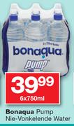 Bonaqua Pump Nie-Vonkelende Water-6X750ml