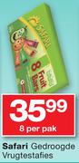Safari Gedroogde Vrugtestafies 8's-Per Pack