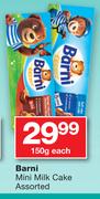 Barni Mini Milk Cake 150g-Each
