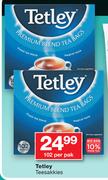Tetley Teesakkies 102's-Per Pack