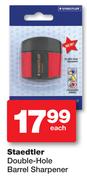 Staedtler Double Hole Barrel Sharpener-Each
