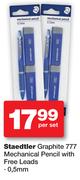 Staedtler Graphite 777 Mechanical Pencil With Free Leads 0.5mm-Per Set