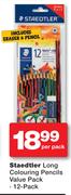 Staedtler Long Colouring Pencils Value Pack 12's-Per Pack