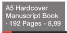 A5 Hardcover Manuscript Book-192 Pages