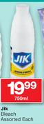 Jik Bleach-750ml Each