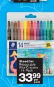 Staedtler Wax Crayons 14's-Per Pack