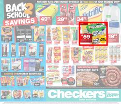 Checkers Western Cape : January Savings Specials (07 Jan - 13 Jan 2019), page 1