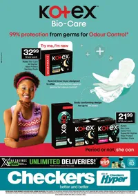 Checkers Western Cape : Kotex Promotion (24 March - 06 April 2025)