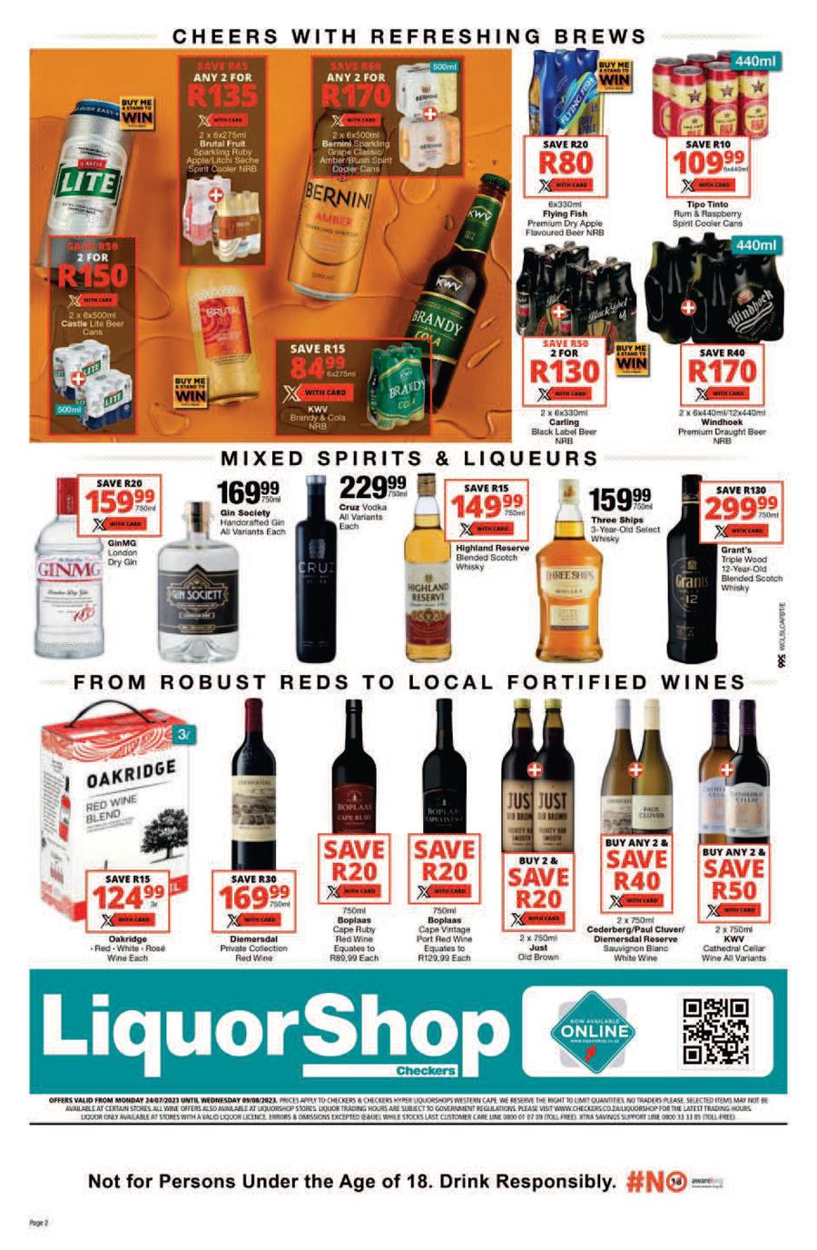 Checkers Liquor Western Cape : Toast To Xtra Savings This Winter (24 ...