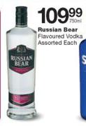 Russian Bear Flavoured Vodka-750ml Each