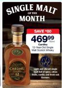 Cardhu 12 Year Old Single Malt Scotch Whisky-750ml