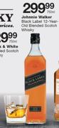 Johnnie Walker Black Label 12 Year Old Blended Scotch Whisky-750ml