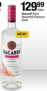 Bacardi Rum Assorted Flavours-750ml Each