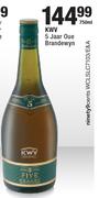 KWV 5 jaar Oue Brandewyn-750ml