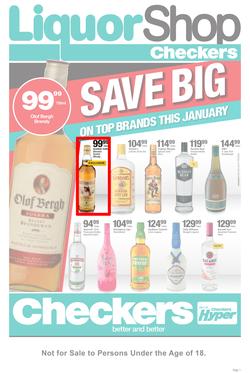 Checkers Liquor Shop Western Cape : Save Big (22 Jan - 4 Feb 2018), page 1