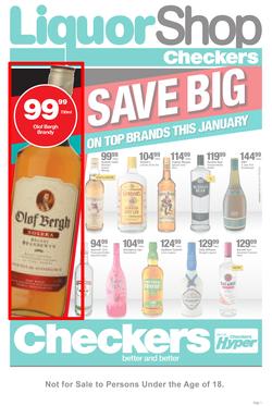 Checkers Liquor Shop Western Cape : Save Big (22 Jan - 4 Feb 2018), page 1