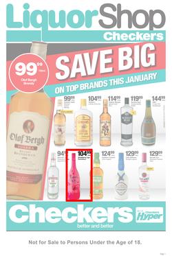 Checkers Liquor Shop Western Cape : Save Big (22 Jan - 4 Feb 2018), page 1