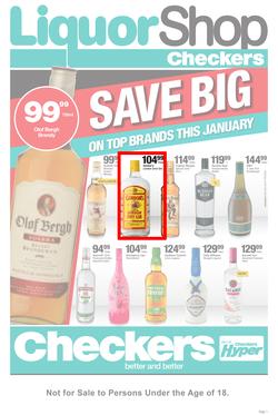 Checkers Liquor Shop Western Cape : Save Big (22 Jan - 4 Feb 2018), page 1