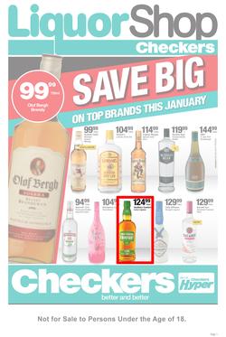 Checkers Liquor Shop Western Cape : Save Big (22 Jan - 4 Feb 2018), page 1
