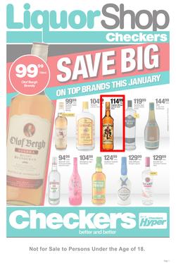 Checkers Liquor Shop Western Cape : Save Big (22 Jan - 4 Feb 2018), page 1