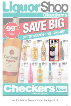 Checkers Liquor Shop Western Cape : Save Big (22 Jan - 4 Feb 2018), page 1