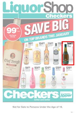 Checkers Liquor Shop Western Cape : Save Big (22 Jan - 4 Feb 2018), page 1