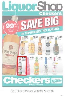 Checkers Liquor Shop Western Cape : Save Big (22 Jan - 4 Feb 2018), page 1