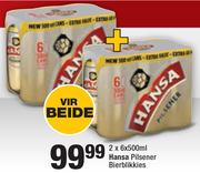 Hansa Pilsener Bierblikkies 6x500ml-For 2