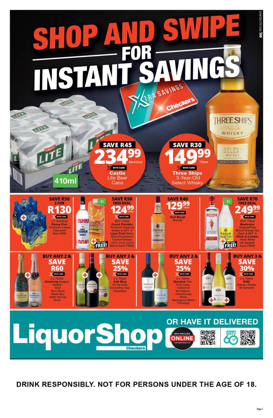 Checkers Liquor Western Cape Xtra Savings (23 September 9 October