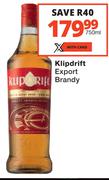 Klipdrift Export Brandy-750ml