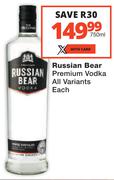 Russian Bear Premium Vodka-750ml