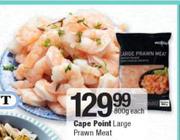 Cape Point Large Prawn Meat-800g Each