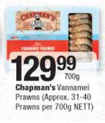 Chapman's Vannamei Prawns-700g