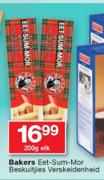 Bakers eet sum mor beskuitjies verskeidenheid-200g Elk