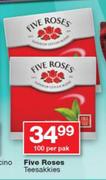 Five Roses teesakkies-100 Per Pak