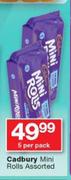 Cadbury Mini Rolls Assorted-5 Per Pack