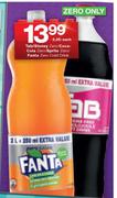 Tab/Stoney Zero/Coca-Cola Zero/Sprite Zero/Fanta Zero Cold Drink-2.25Ltr Each
