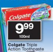 Colgate Triple Action Toothpaste-100ml