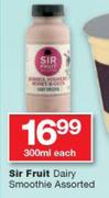 Sir Fruit Dairy Smoothie Assorted-300ml Each
