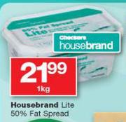 Housebrand Lite 50% Fat Spread-1Kg